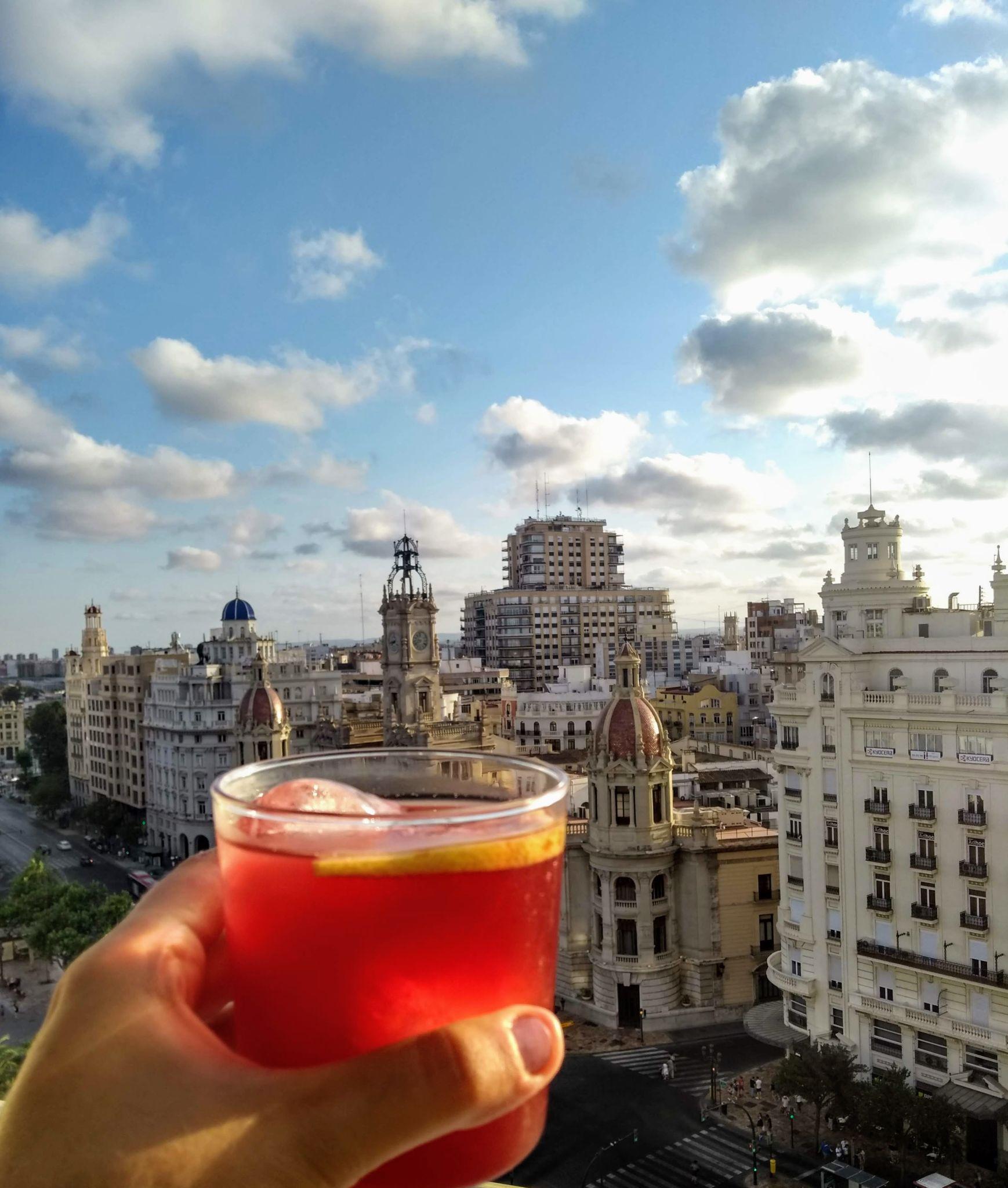 Atenea Sky rooftop view over Valencia city centre