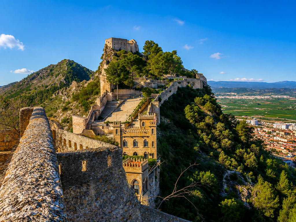 XÃ tiva Castle overlooking the Valencian countryside